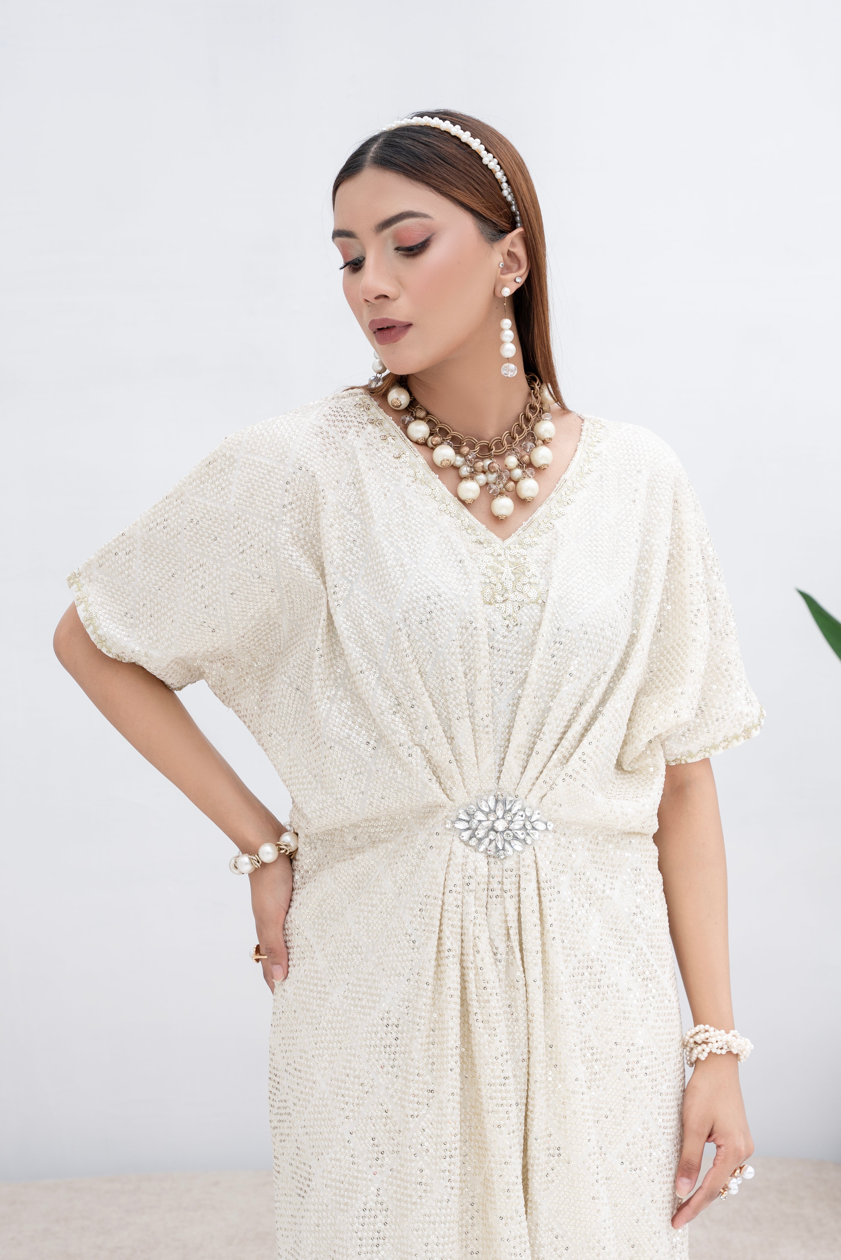 Manahils Stitched Formals Wa 03-Off White