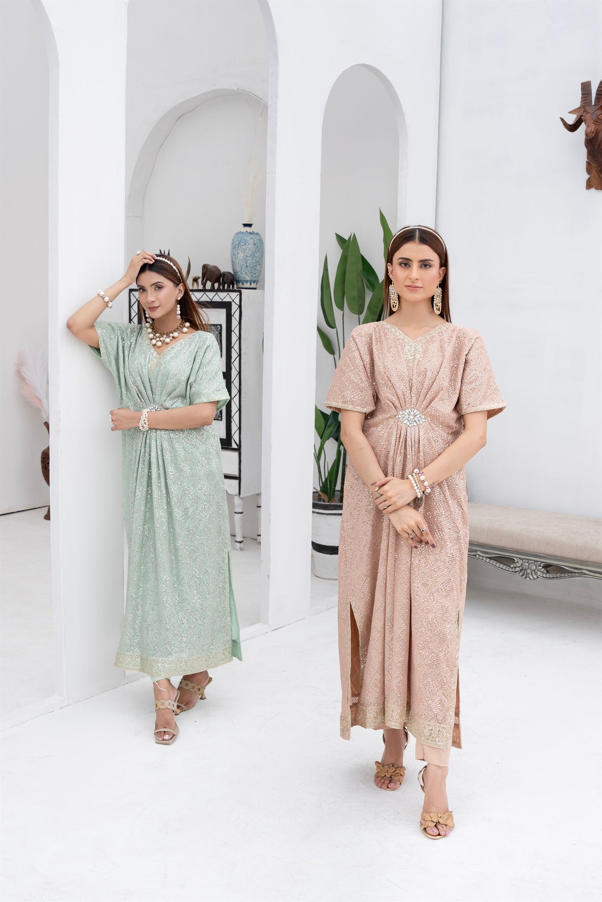 Manahils Stitched Formals Wa 03-Peach