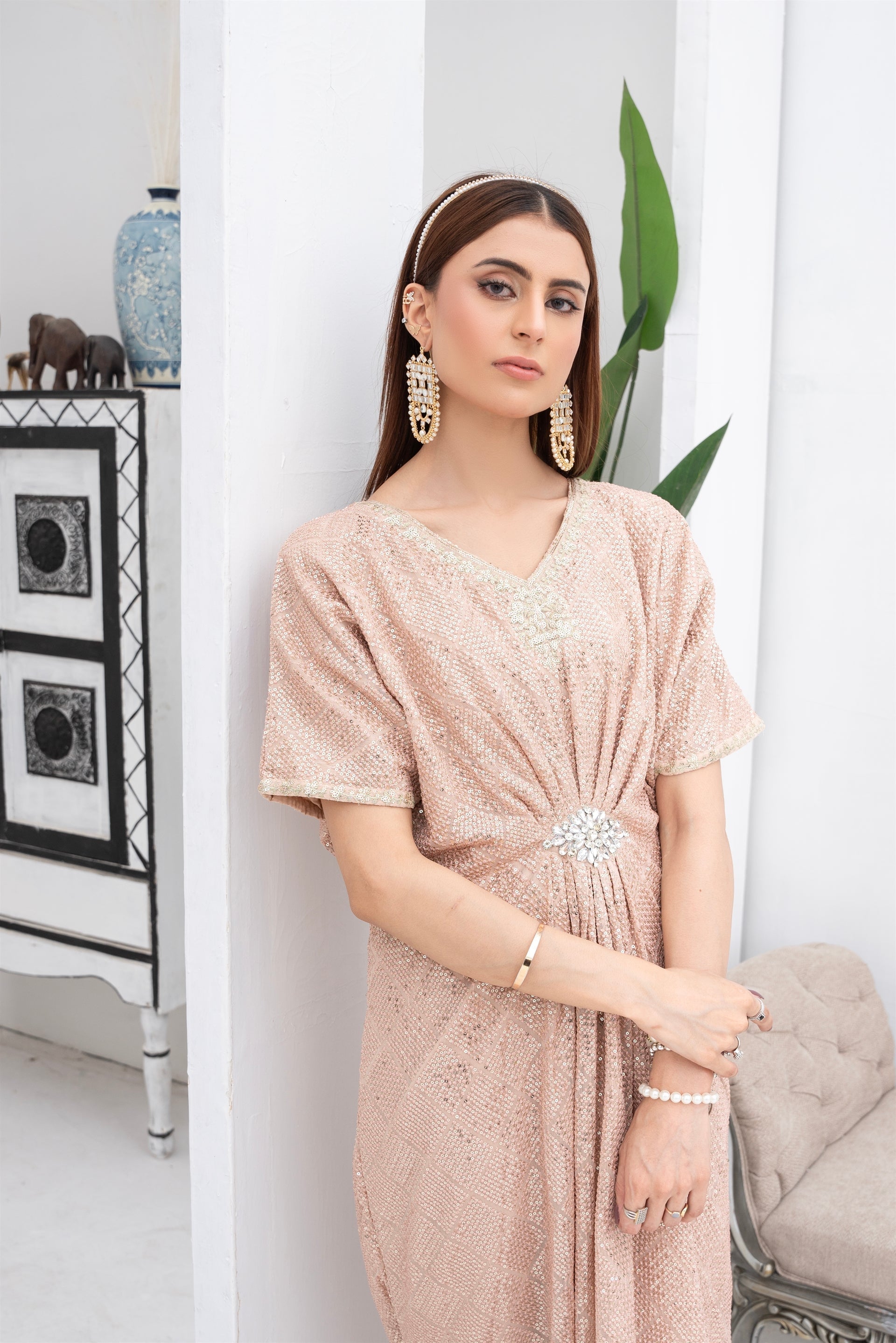 Manahils Stitched Formals Wa 03-Peach