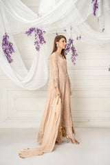 Manahils Stitched Formals Kurti-B-005-Peach