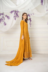 Manahils Stitched Formals Kurti-099-Copper Orange