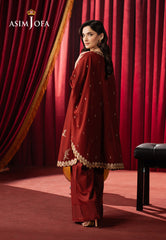 Asim Jofa Premium Festive Ajpf-12 Embroidered Silk 3 Pcs