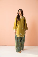 Tiraz Stitched 2 Piece Summer Suit-Raya - 2pc
