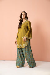 Tiraz Stitched 2 Piece Summer Suit-Raya - 2pc