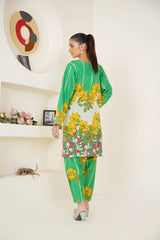 Qurb Unstitched 2 Piece Summer Collection'2025-Scented Petals