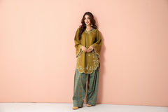 Tiraz Stitched 2 Piece Summer Suit-Raya - 2pc
