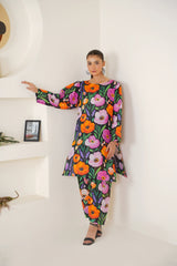 Qurb Stitched 2 Piece Summer Collection'2025-Floral Rush