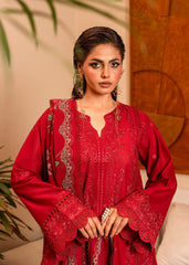 Meerak Stitched 3 Piece Blended Silk Suit-Roumera