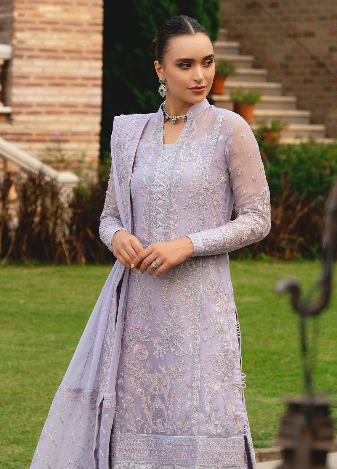 Gulaal Stitched 3 Piece Luxury Emb Pret Collection'2025-Ariya (GL-EP-2024-19)