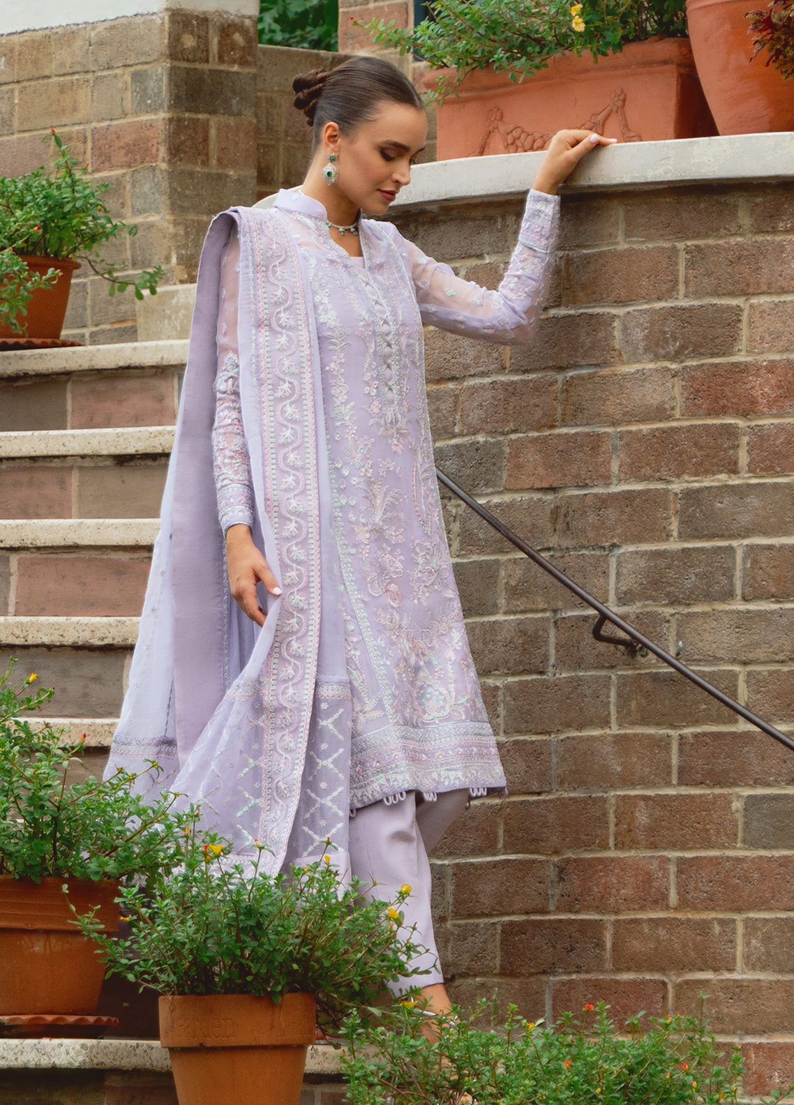Gulaal Stitched 3 Piece Luxury Emb Pret Collection'2025-Ariya (GL-EP-2024-19)