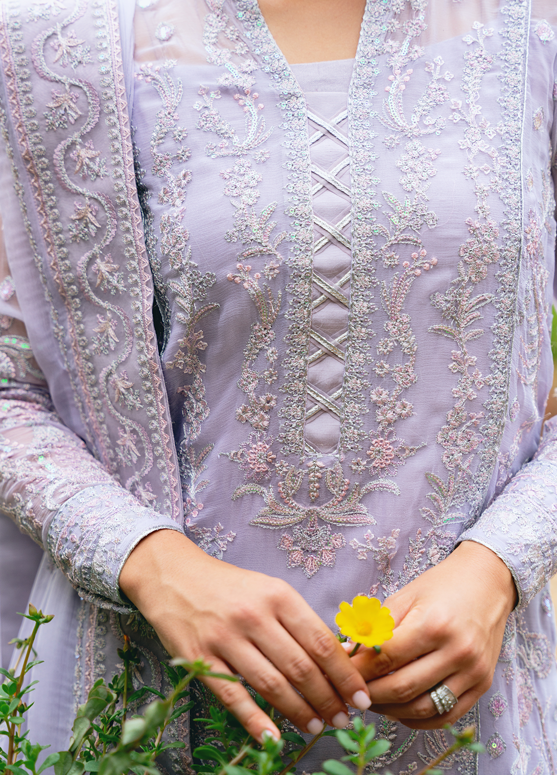 Gulaal Stitched 3 Piece Luxury Emb Pret Collection'2025-Ariya (GL-EP-2024-19)