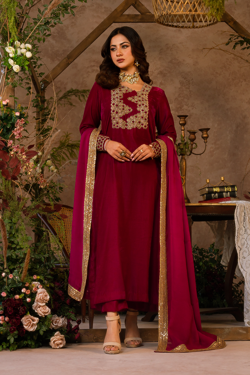 Nazare By Panache Stitched 3 Piece Luxury Pret Collection-Ayla