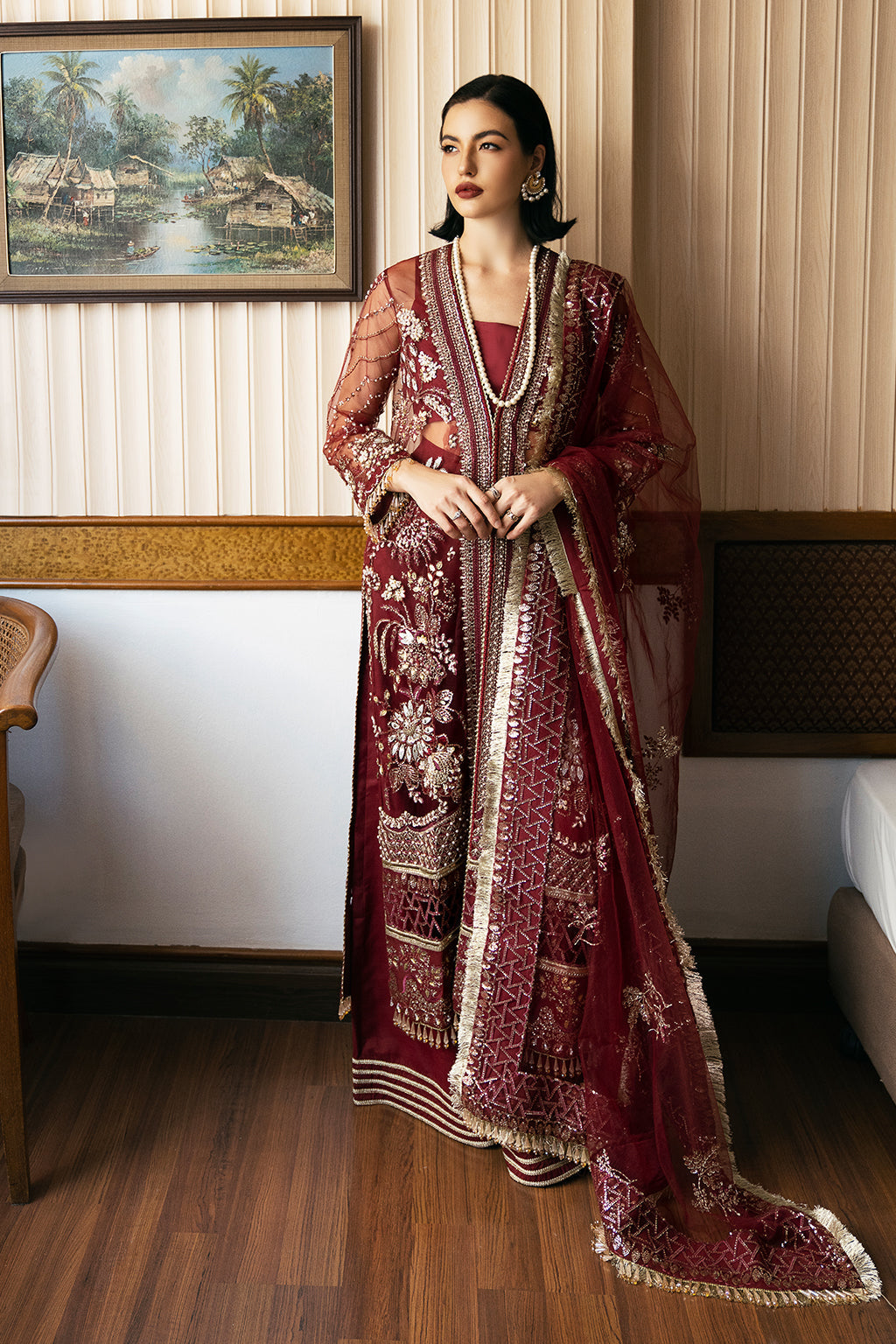 Fleurie By Meeral Unstitched 3 Piece Formals Collection'2025-Arya