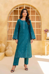 Yashfa Studio Stitched 2 Piece Solids Brazilian Lawn Suit-ZARIYA