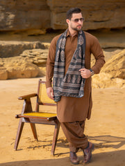 Tng By MD Mens Stole Collection-Ajrak batik Stole Black Red