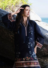 Oasis by Meerak Stitched 2 Piece Silk Lawn Kaftan-KF - 03