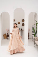 Manahils Stitched Formals Sw 04-Peach