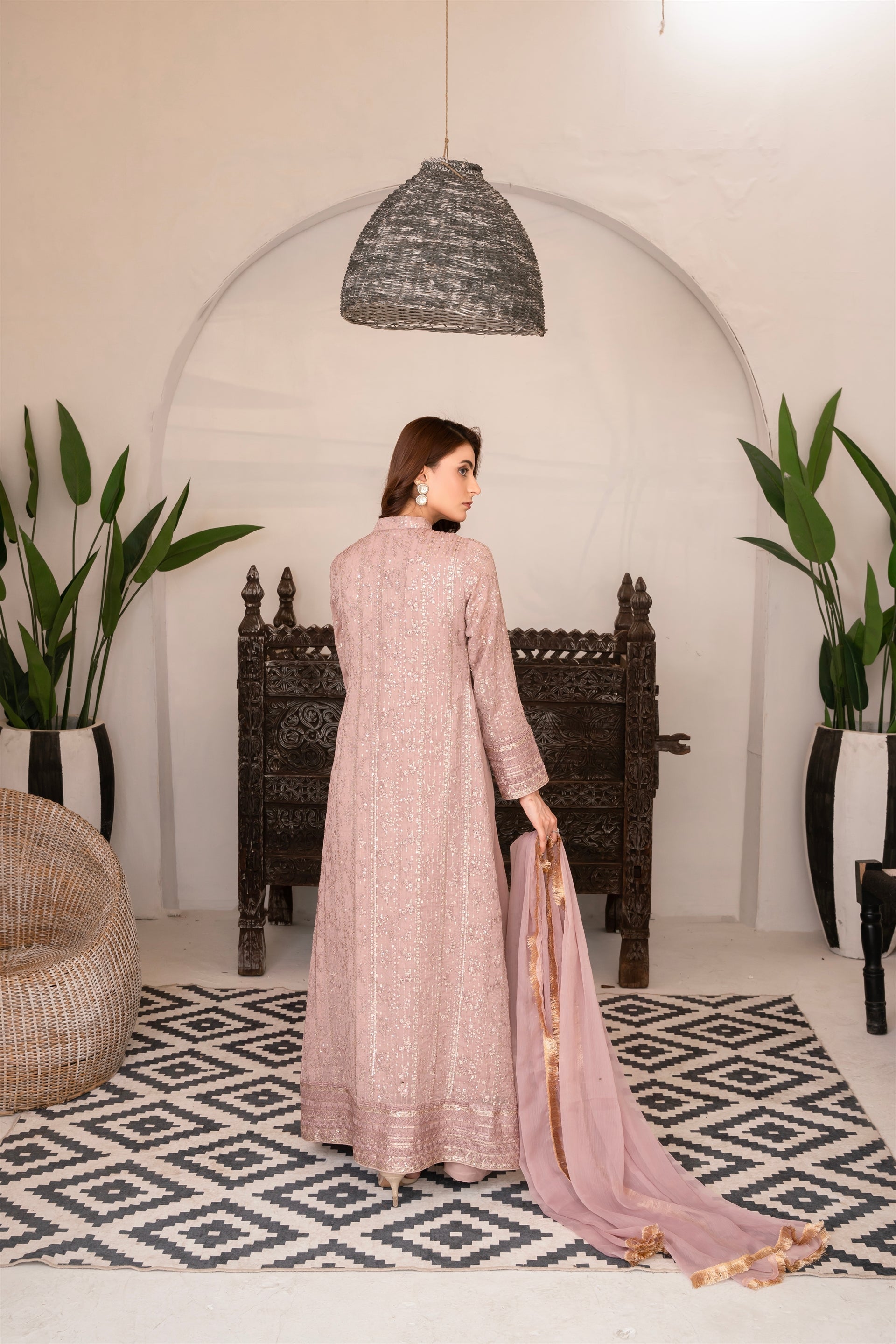 Manahils Stitched Formals Sw 04-Lilac