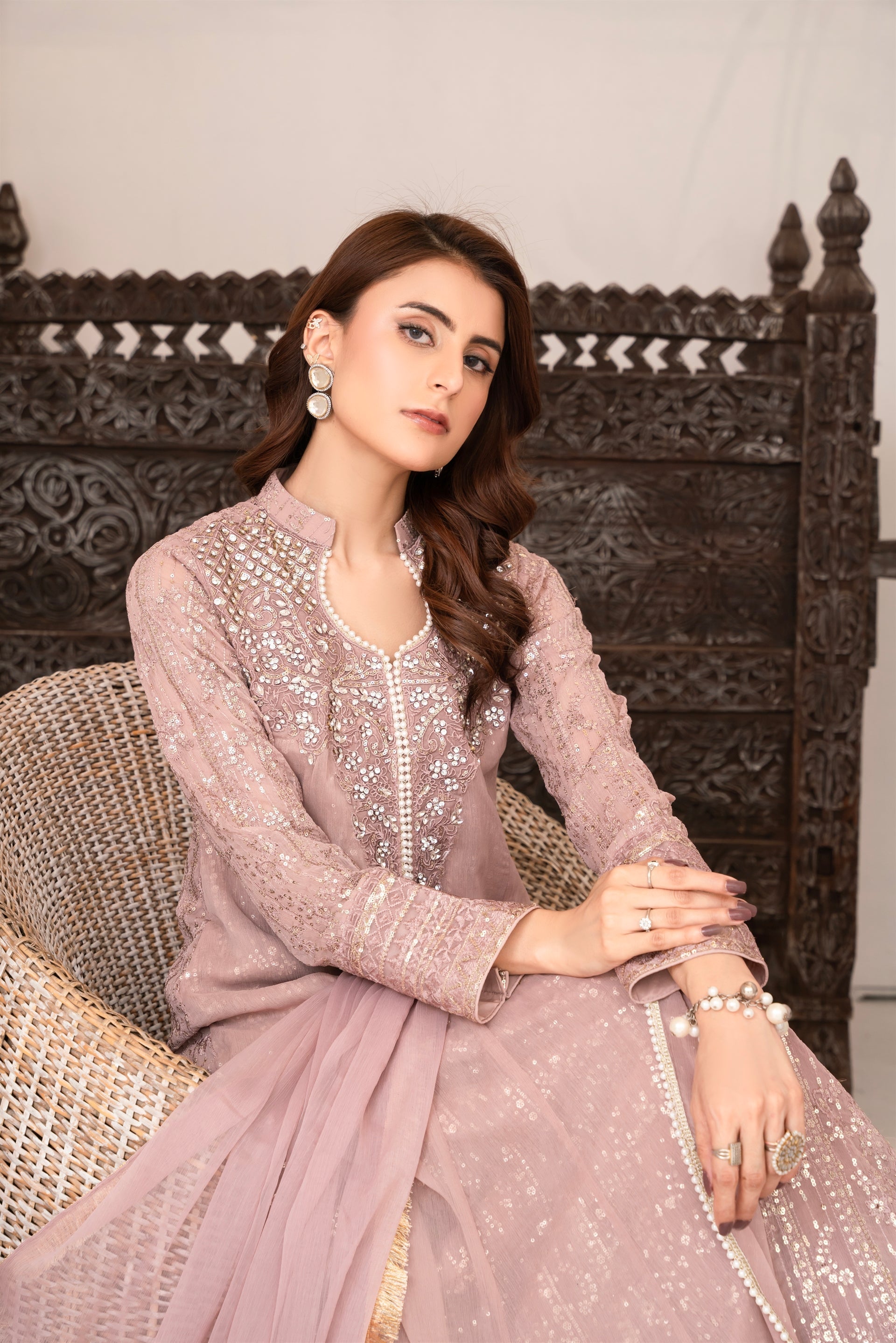 Manahils Stitched Formals Sw 04-Lilac