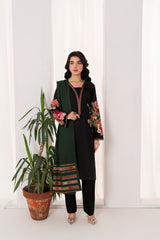 Feathers Unstitched Winter Arrivals Suit-DROVEN-FT550