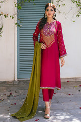 Zaaviay Stitched Eid Edit Collection Leya (Three Piece)