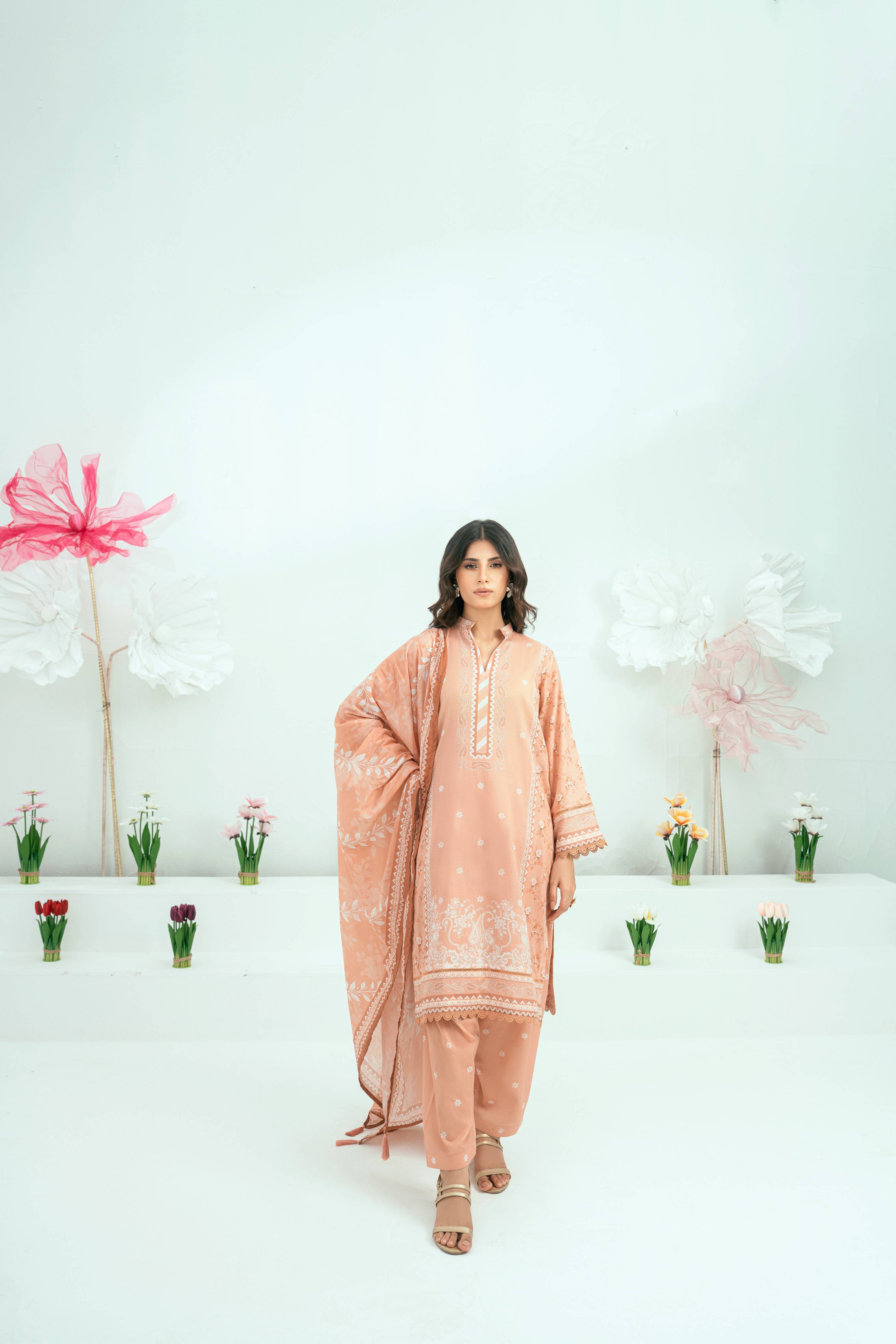 Amal Unstitched 3 Piece Printed Lawn Collection