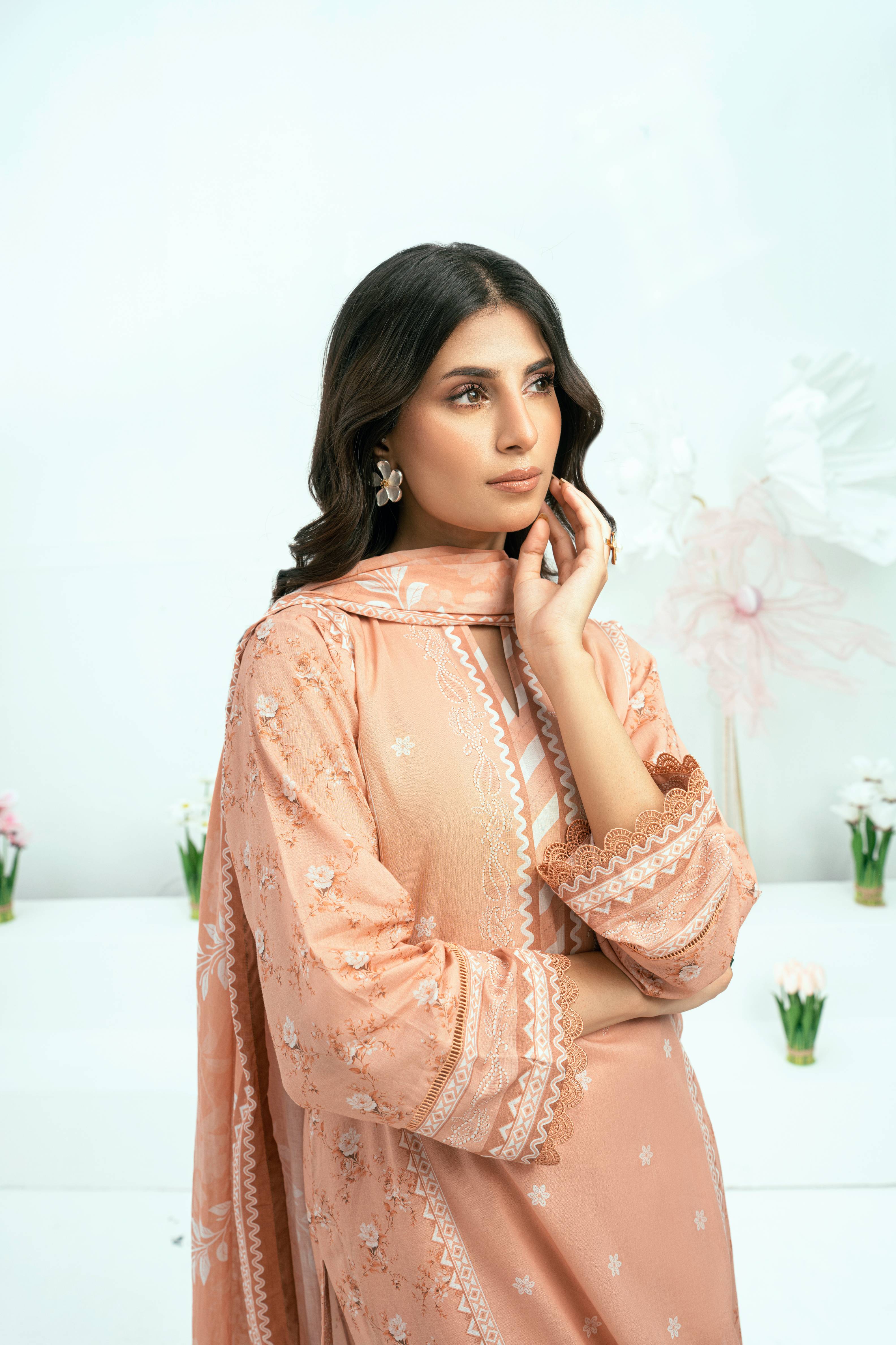 Amal Unstitched 3 Piece Printed Lawn Collection