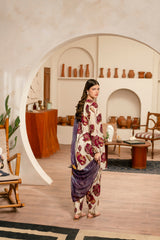 Feathers Unstitched 3 Piece Digital Printed Lawn Summer Suit-BRIM-FT475