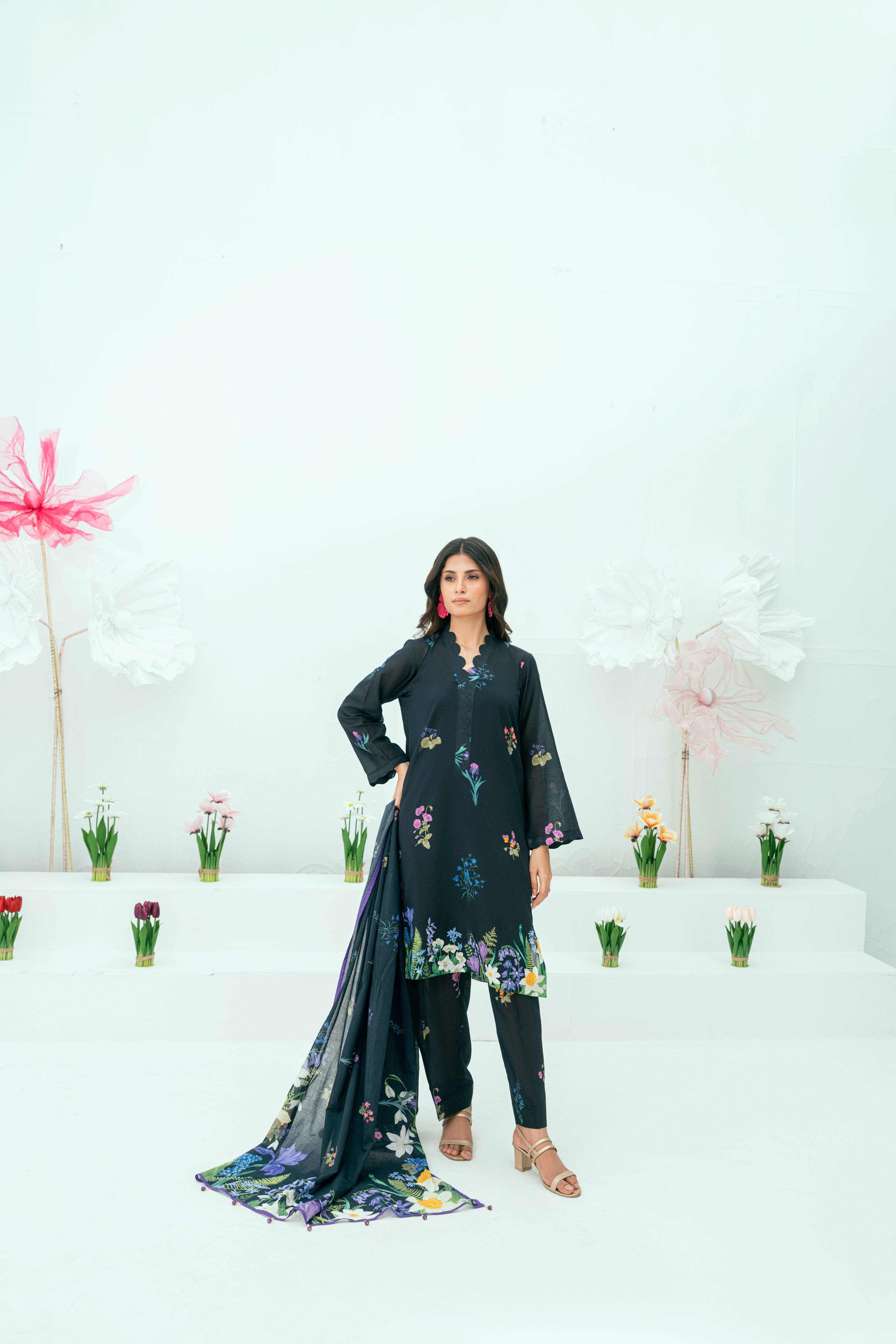 Amal Unstitched 3 Piece Printed Lawn Collection