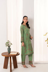 Feathers Unstitched Winter Arrivals Suit-FROSTEN-FT546