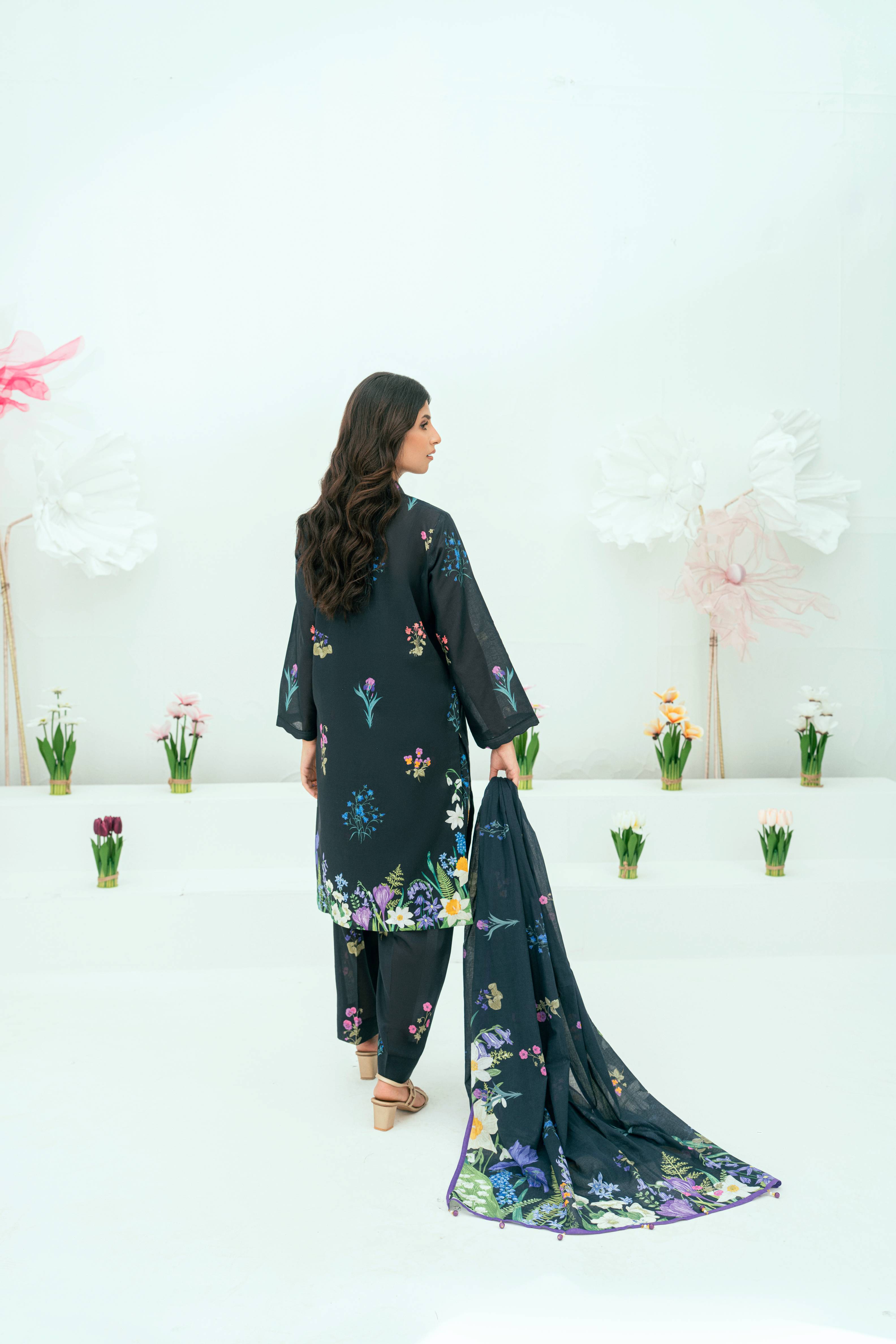 Amal Unstitched 3 Piece Printed Lawn Collection