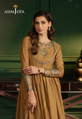 Asim Jofa Premium Festive Ajpf-20 Embroidered Boski Silk 2 Pcs