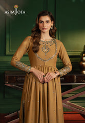 Asim Jofa Premium Festive Ajpf-20 Embroidered Boski Silk 2 Pcs