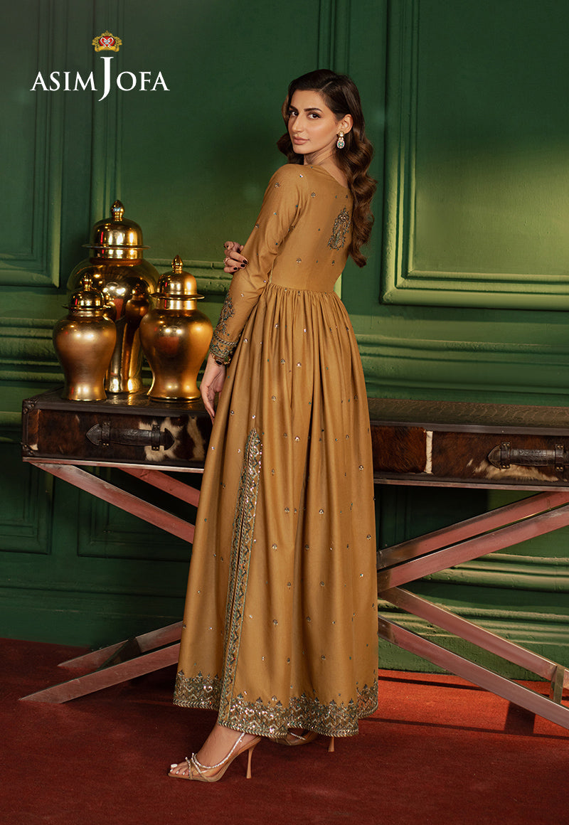 Asim Jofa Premium Festive Ajpf-20 Embroidered Boski Silk 2 Pcs