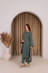 Feathers Unstitched Winter Arrivals Suit-ZYRELLE-FT594