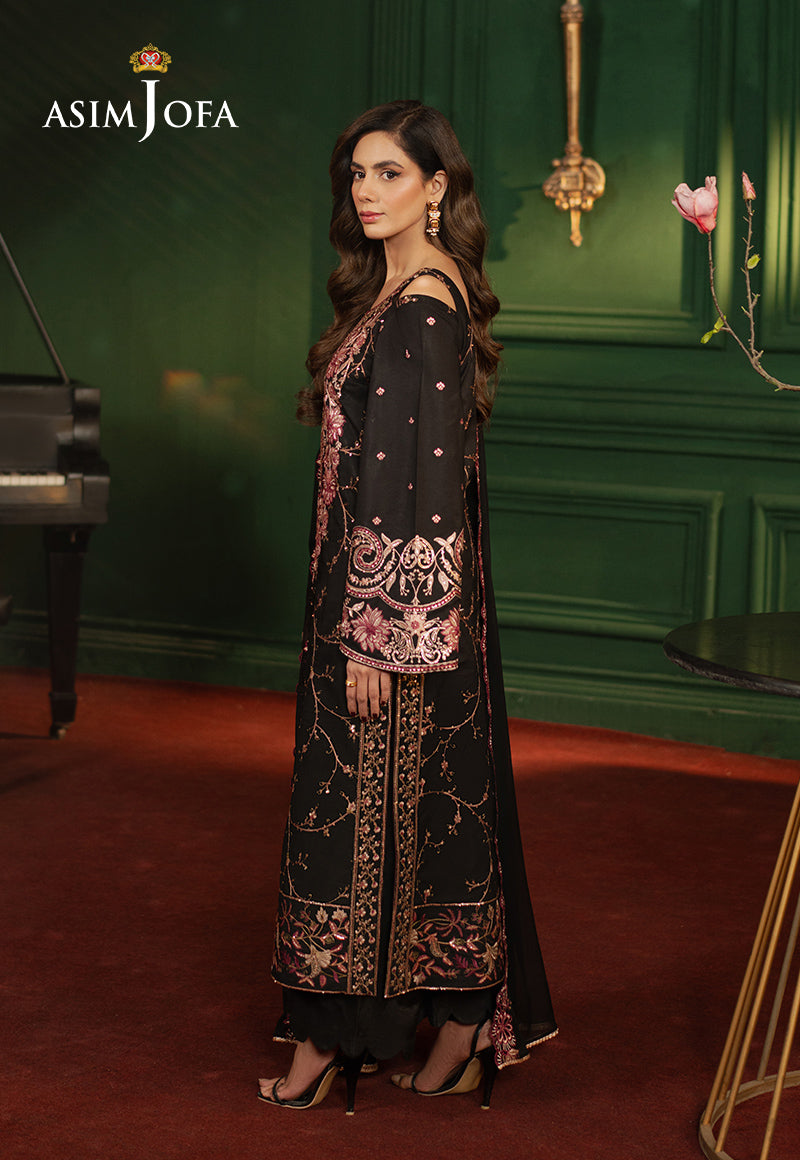 Asim Jofa Premium Festive Ajpf-19 Embroidered Silk 3 Pcs