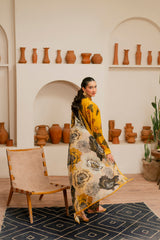 Feathers Unstitched 3 Piece Digital Printed Lawn Summer Suit-ORLIN-FT456