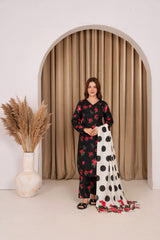Feathers Unstitched Winter Arrivals Suit-VIRENNE-FT596