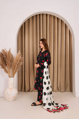 Feathers Unstitched Winter Arrivals Suit-VIRENNE-FT596