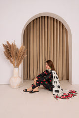 Feathers Unstitched Winter Arrivals Suit-VIRENNE-FT596