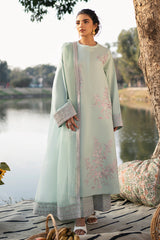 Fresco By Sheenora Stitched 3 Piece Lawn Edit Collection'2025-Mint Mist