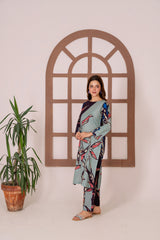 Feathers Unstitched Winter Arrivals Suit-VELNOR-FT604