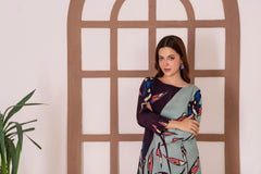 Feathers Unstitched Winter Arrivals Suit-VELNOR-FT604