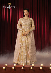 Asim Jofa Premium Festive Ajpf-18 Embroidered Net 3 Pcs