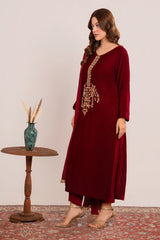 Khayat Stitched 3 Piece Formals Women Collection'2025-Carmine