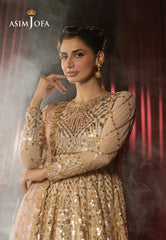 Asim Jofa Premium Festive Ajpf-18 Embroidered Net 3 Pcs