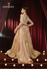 Asim Jofa Premium Festive Ajpf-18 Embroidered Net 3 Pcs