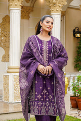 Rang E Gulposh Stitched 3 Piece Lawn Collection'2025-RNG-1202