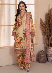 Meerak Stitched 3 Piece Khaddar Suit-D-201