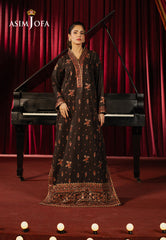 Asim Jofa Premium Festive Ajpf-06 Embroidered Boski Silk 1 Pc